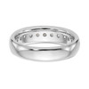 14k White Gold Diamond Wedding Band 11 Stone Anniversary Ring 1/6 Ct to 3/4 Ct.