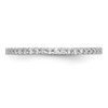 14k White Gold Round Diamond Wedding Band 3/4 Eternity Anniversary Ring 1/3 Ct.