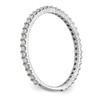 14k White Gold Round Diamond Wedding Band 3/4 Eternity Anniversary Ring 1/3 Ct.