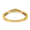 14k Yellow Gold Solitaire Diamond Engagement Tiered Promise Ring 1/8 Ct.