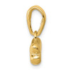 14K YELLOW GOLD POLISHED 3 DIMENSIONAL DOG BONE CHARM PENDANT