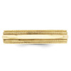 10K Yellow Gold 5mm Double Milgrain Wedding Band Comfort Fit Ring Sizes 4 - 14