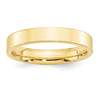 10K Yellow Gold 4mm Flat Comfort Fit Wedding Band Solid Ring Sizes 4 - 14