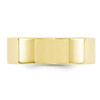 10K Yellow Gold 7mm Comfort Fit Flat Wedding Band Solid Ring Sizes 4 - 14