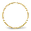 10K Yellow Gold 5mm Flat Wedding Band Lightweight Ring Sizes 4 - 14