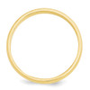 10K Yellow Gold 3mm Half Round Wedding Band Solid Machined Ring Sizes 4 - 14
