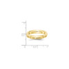 10k Yellow Gold Unisex 4mm Comfort Fit Knife Edge Wedding Band Sizes 4 to 14