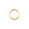 10K Yellow Gold 3mm Milgrain Half Round Wedding Band Solid Ring Sizes 4 - 14