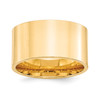 14k Yellow Gold Unisex 12mm Standard Comfort Fit Flat Wedding Band Sizes 4 to 14