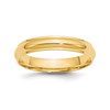 14k Yellow Gold Standard Fit 4mm Half Round w/ Edge Wedding Band Sizes 4 to 14