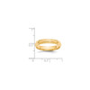 14k Yellow Gold Standard Fit 4mm Half Round w/ Edge Wedding Band Sizes 4 to 14