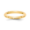 14k Yellow Gold Unisex 2.5mm Comfort Fit Knife Edge Wedding Band Sizes 4 to 14
