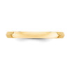 14k Yellow Gold Unisex 2.5mm Comfort Fit Knife Edge Wedding Band Sizes 4 to 14