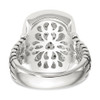 Diamond Ring .925 Sterling Silver & 14K Gold Accent 0.25 Ct Sz 6-8 Shey Couture