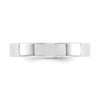 14k White Gold Lightweight 4mm Comfort Fit Flat Wedding Band Sizes 4 to 14