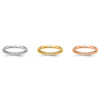 14k Gold Round Diamond Eternity Wedding Band Bezel Set Ring Size 4 - 9 | 1/10 Ct
