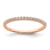 14k Rose Gold Morganite & Diamond Square Engagement Ring | Bridal Set 1.28 TCW
