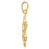 14k Yellow Gold Curved Scroll Frame Coin Bezel Prong Mounting For Various Coins