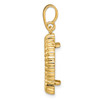14k Yellow Gold Flute Edge Coin Bezel Pendant Prong Mounting - For Various Coins