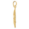 14k Yellow Gold Rope & Scroll Frame Coin Bezel Prong Mounting For Various Coins