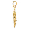 14k Yellow Gold Flower Blossom Coin Bezel Prong Mounting - For Various Coins
