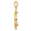 14k Yellow Gold Loop Knot Coin Bezel Pendant Prong Mounting - For Various Coins