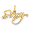 14k Yellow Gold Polished Solid Casted Sexy Charm Pendant
