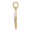 10k Two Tone Gold Cubic Zirconia | CZ | Micro Pave Lady of Guadalupe Pendant