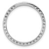 14k White Gold Lab Grown Diamond Frame Circle Slide Pendant 1/3 Ct. to 3/4 Ct.