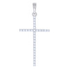 925 Sterling Silver Prong Set Moissanite Cross Pendant Unisex Charm 0.91 Ct.