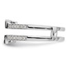 14k White Gold Round Diamond Engagement Enhancer Ring Square Wrap 3/8 Ct.