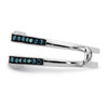 14k White Gold Blue Diamond Engagement Enhancer Ring Twisted Wrap 1/4 Ct.