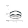 14k White Gold Blue Diamond Engagement Enhancer Ring Twisted Wrap 1/4 Ct.
