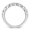 14k White Gold Diamond Wedding Band Milgrain Infinity Anniversary Ring 1/10 Ct.