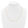 1/20 14k Yellow Gold Filled Lightweight 1.70mm Adjustable Cable Link Chain | 22"