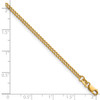 1/20 14k Gold Filled Lobster Clasp Solid Polished 2.3mm Curb Chain | 16" to 20"