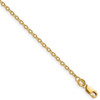 1/20 14k Gold Filled Lobster Clasp Solid Plain 2mm Flat Cable Chain | 16" to 20"