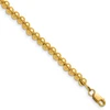 1/20 14k Yellow Gold Filled Hollow 4mm Ball / Beaded Chain | 16" + 2" Extension