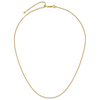 1/20 14k Yellow Gold Filled Lightweight 1.30mm Adjustable Rolo Link Chain | 22"