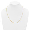 1/20 14k Yellow Gold Filled Lightweight 1.30mm Adjustable Rolo Link Chain | 22"