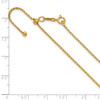 1/20 14k Yellow Gold Filled Lightweight 1.30mm Adjustable Rolo Link Chain | 22"