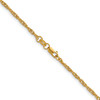 1/20 14k Gold Filled Lobster Clasp Lightweight 2mm Singapore Chain | 16" to 20"
