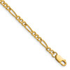 1/20 14k Gold Filled Lobster Clasp Solid Plain 3.75mm Figaro Chain | 16" to 20"