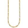 1/20 14k Gold Filled Lobster Clasp Solid Plain 3.75mm Figaro Chain | 16" to 20"