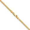 1/20 14k Gold Filled Lobster Clasp Solid 2.5mm Herringbone Chain | 16" to 20"