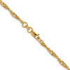 1/20 14k Gold Filled Lobster Clasp Lightweight 3.2mm Singapore Chain | 16" - 20"