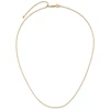 1/20 14k Yellow Gold Filled Lightweight 0.80mm Adjustable Box Link Chain | 22"