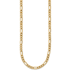 1/20 14k Gold Filled Lobster Clasp Solid Plain 4.6mm Figaro Chain | 18" to 20"