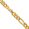 1/20 14k Gold Filled Lobster Clasp Solid Plain 7.75mm Figaro Chain | 18" to 20"