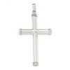 .925 Sterling Silver Polished Hollow Cross Pendant